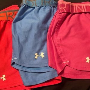 Under Armour shorts! 3 different colors - size xs